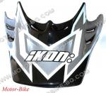 КОЗИРКА ЗА ШЛЕМ КРОСОВ IKON УНИВЕРСАЛНА ЧЕРНО-СИВА-3